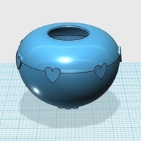 Small Vase Heart  3D Printing 328588