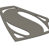 Small Superman Logo 3D Printing 328590