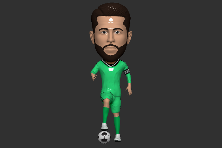 Sergio Ramos Funkopop Miniature - 3D Model 3D Print 328609