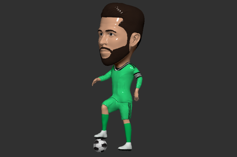Sergio Ramos Funkopop Miniature - 3D Model