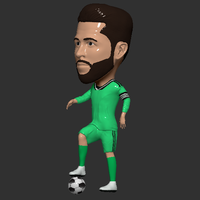 Small Sergio Ramos Funkopop Miniature - 3D Model 3D Printing 328612