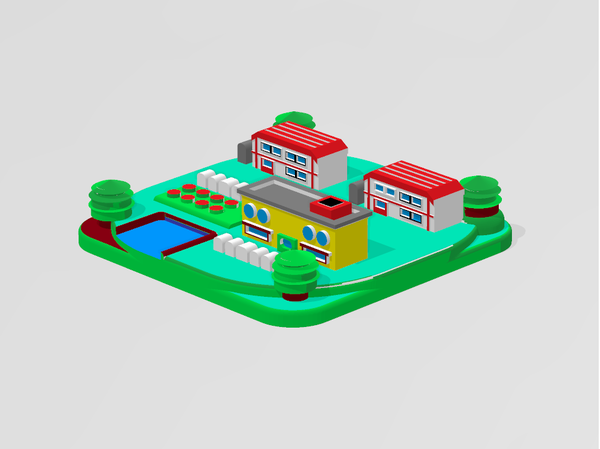Pokemon Pallet Town- Catan Town Piece Pokemon Version