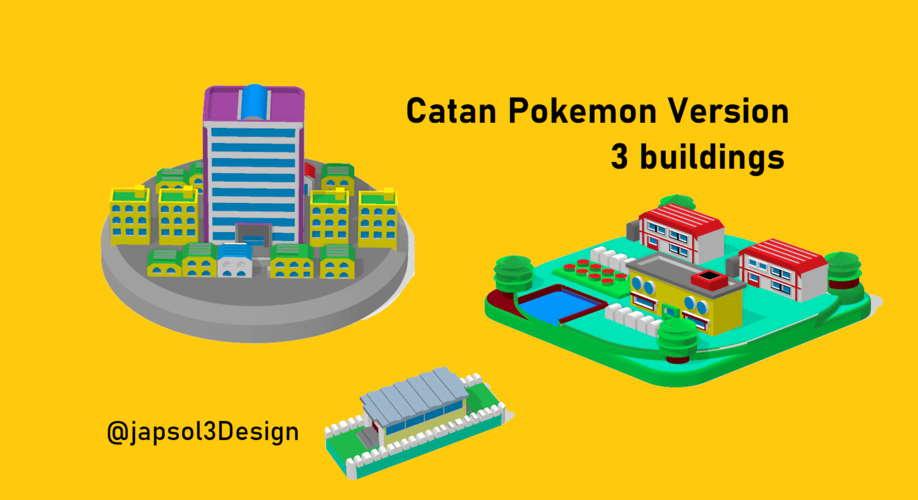 Catan pieces - Pokemon Fire red 3D Print 328694