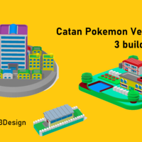 Small Catan pieces - Pokemon Fire red 3D Printing 328694