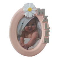 Photo frame MALEN oval 30x40 with daisy - Thumbnail 2