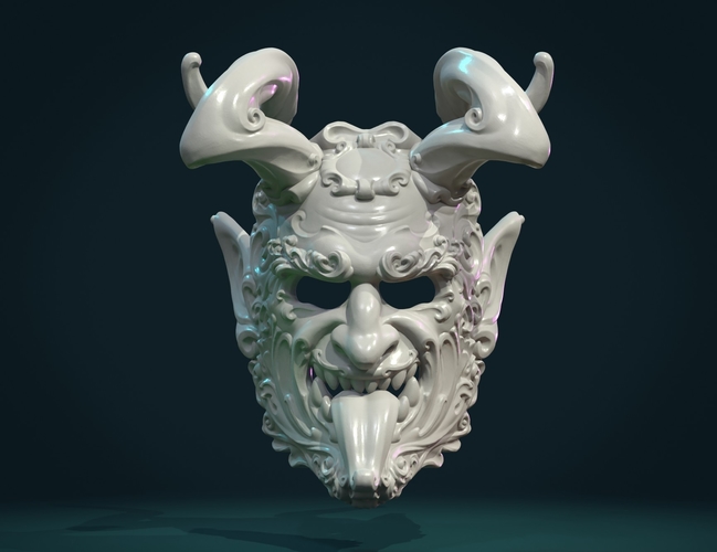 Demon Satyr Mask 3D Print 328719