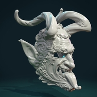 Demon Satyr Mask - Thumbnail 3