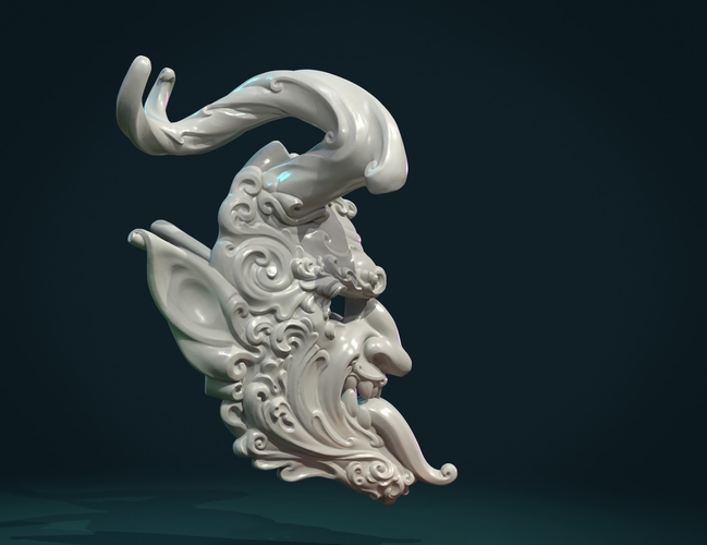 Demon Satyr Mask 3D Print 328722
