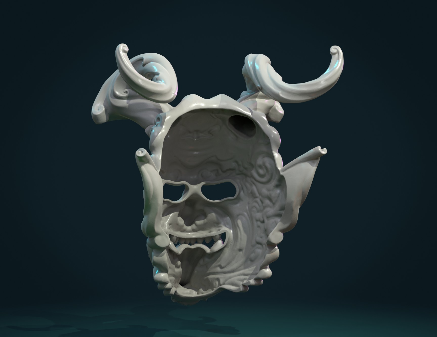 Demon Satyr Mask 3D Print 328723