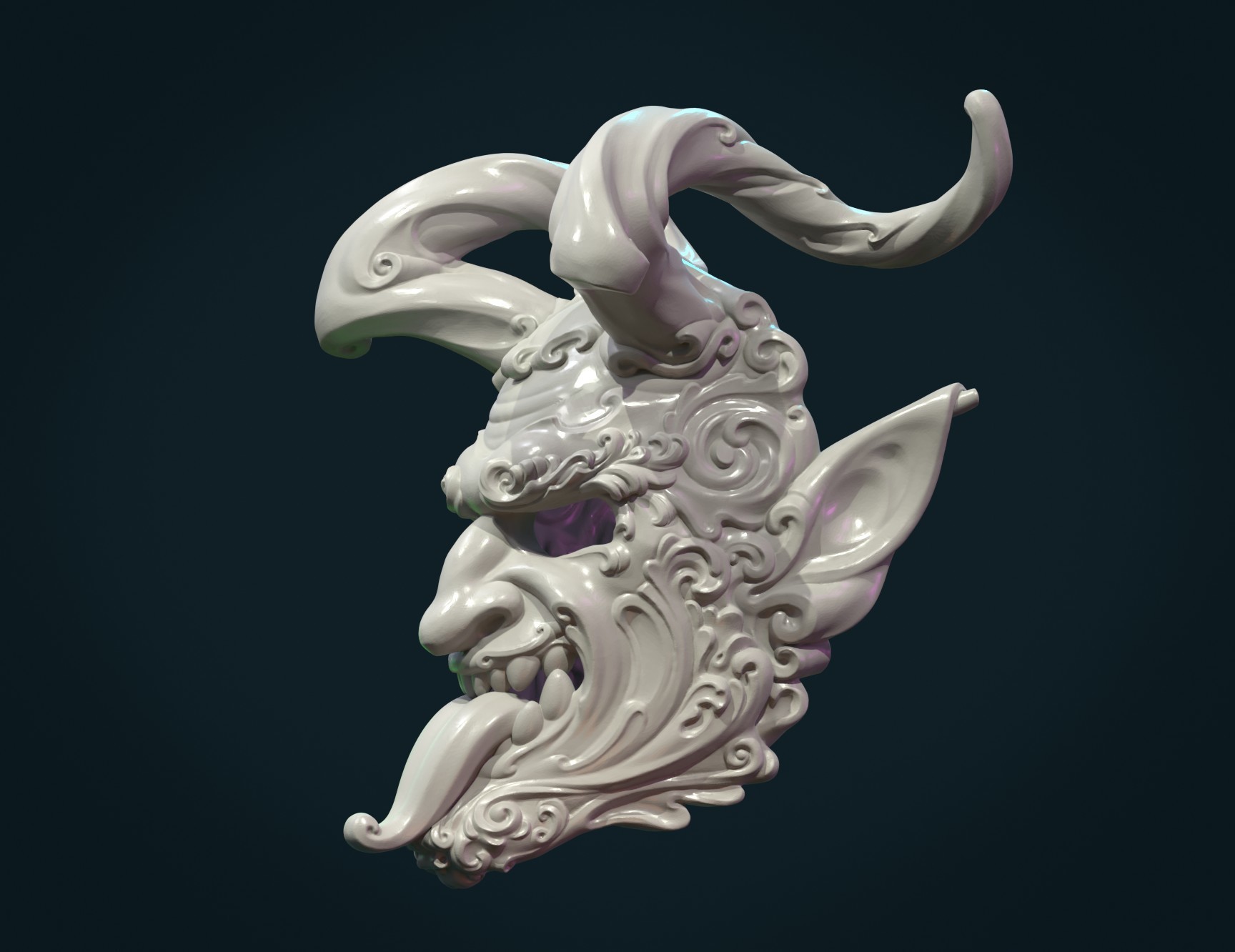 Demon Satyr Mask 3D Print 328726