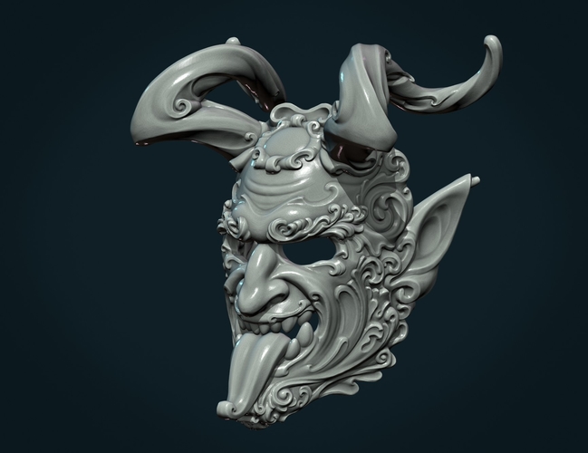 Demon Satyr Mask 3D Print 328733