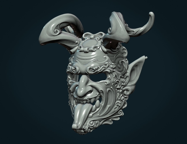 Demon Satyr Mask 3D Print 328737