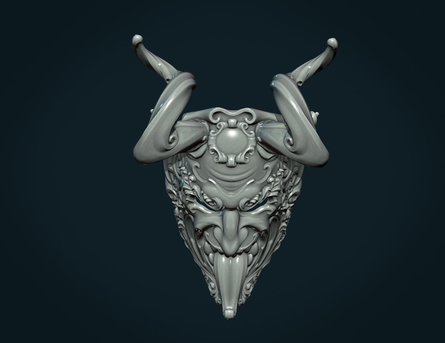 Demon Satyr Mask 3D Print 328739