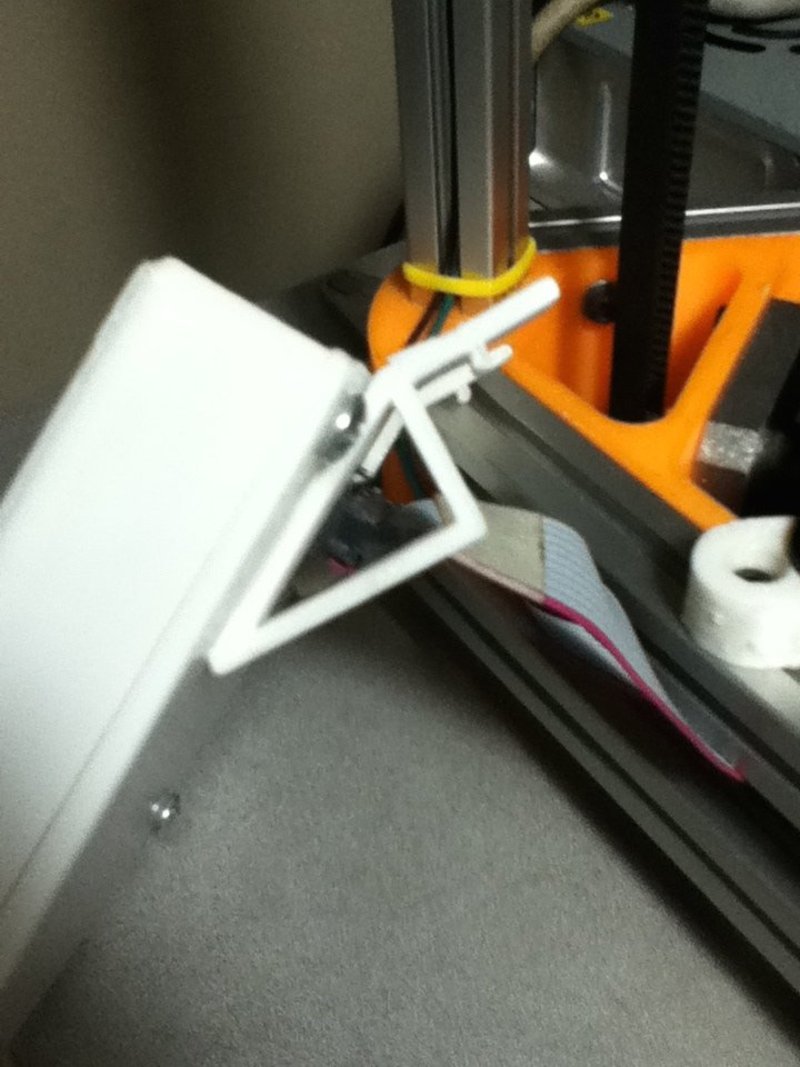Snap-on bracket for LCD controller