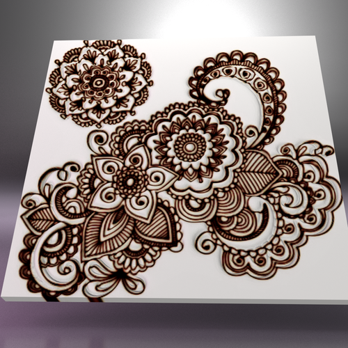 Napkin Lace Tile 3D Print 32879