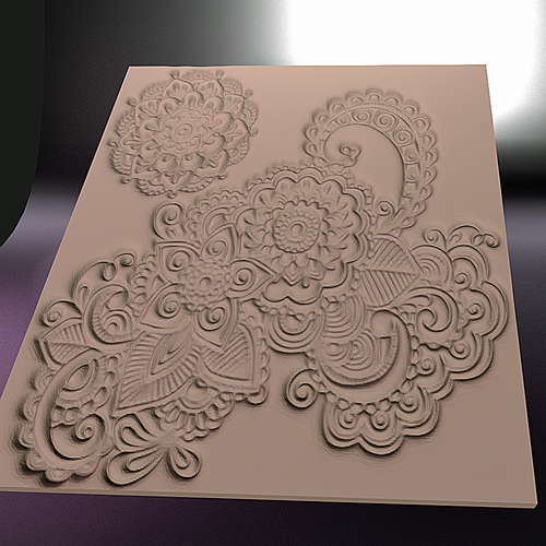 Napkin Lace Tile 3D Print 32880