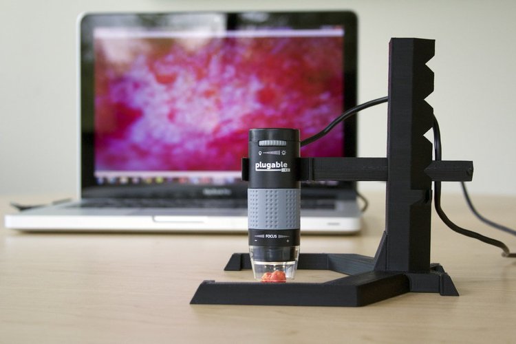 Adjustable Stand for USB Microscope 3D Print 32887