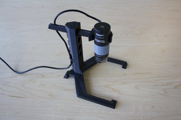 Adjustable Stand for USB Microscope 3D Print 32888