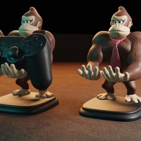 Small Donkey Kong Porta Mando PS4 3D Printing 328888