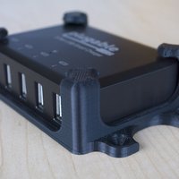 Small Desk Bracket for Plugable 5-Port USB Dock 3D Printing 32899
