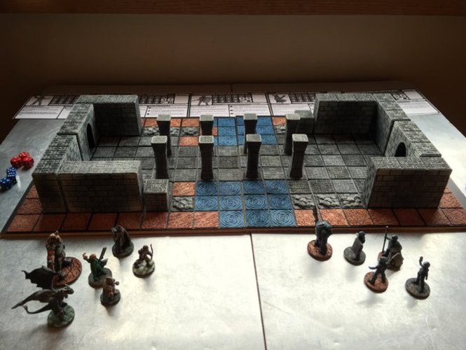 Wayfarer Tactics: Modular Terrain System (Simple Stonework) 3D Print 32914