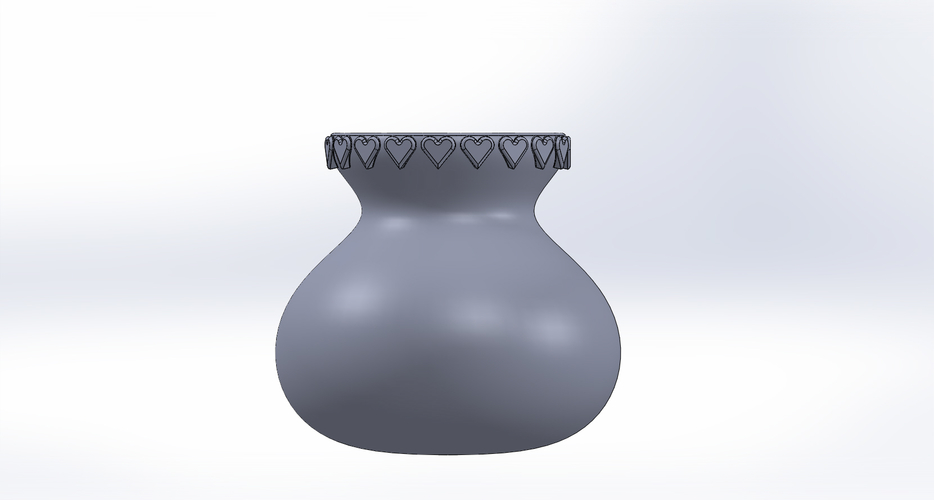 Heart Vase 3D Print 329231