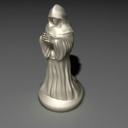 Monk Statue 3D Print 32976