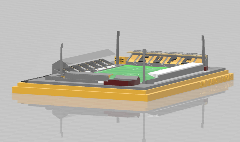 Cambridge United - Abbey Stadium 3D Print 329838
