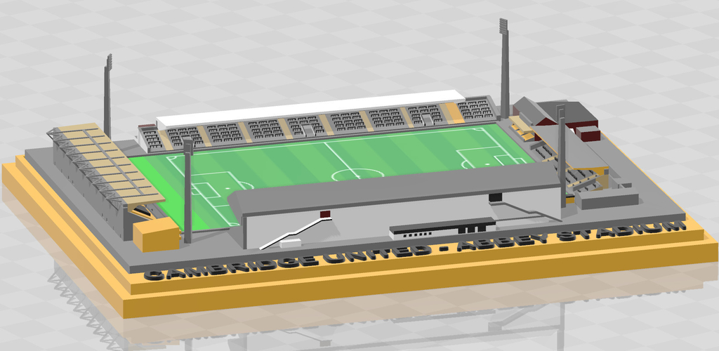 Cambridge United - Abbey Stadium 3D Print 329840