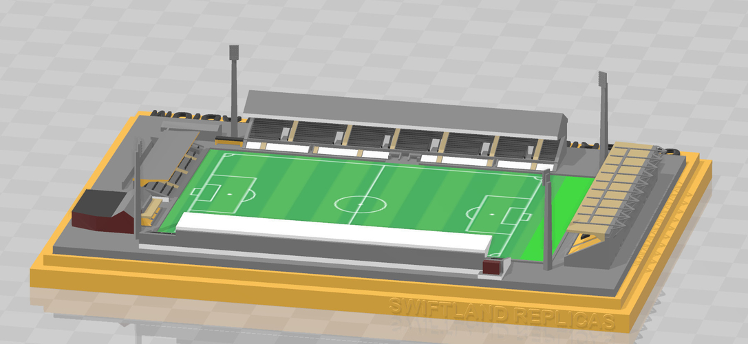 Cambridge United - Abbey Stadium 3D Print 329841