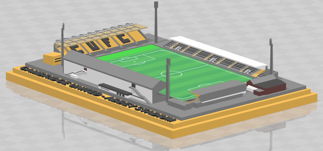 Cambridge United - Abbey Stadium 3D Print 329842