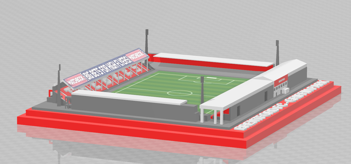 3d Printed Brentford Fc Griffin Park By Swiftland Replicas Pinshape