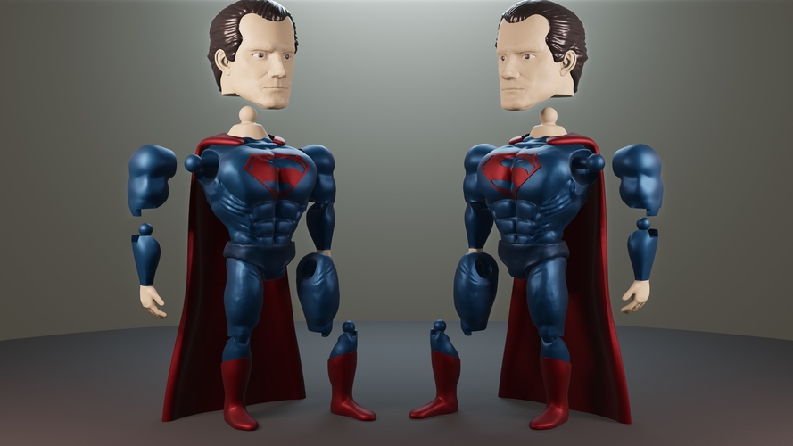 SUPERMAN ARTICULADO 3D Print 330046