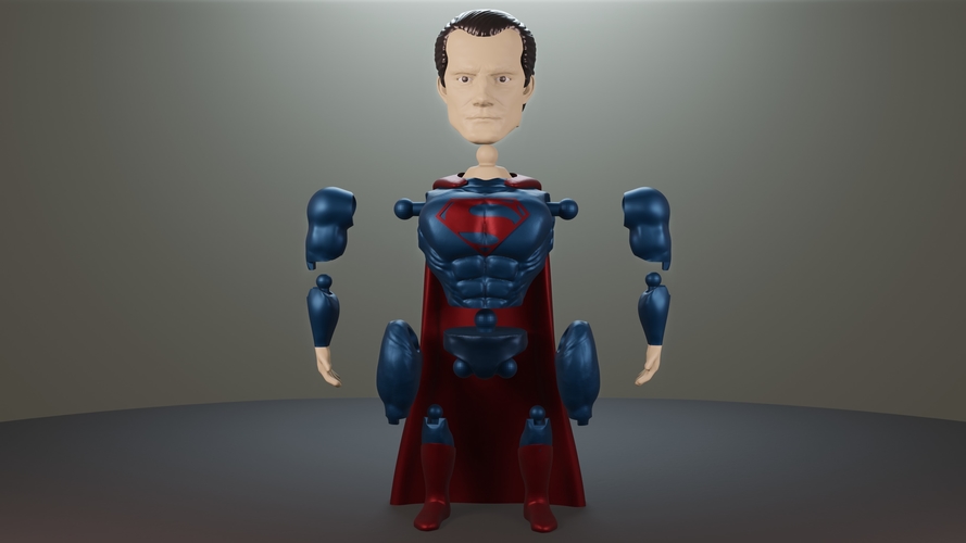 SUPERMAN ARTICULADO 3D Print 330047