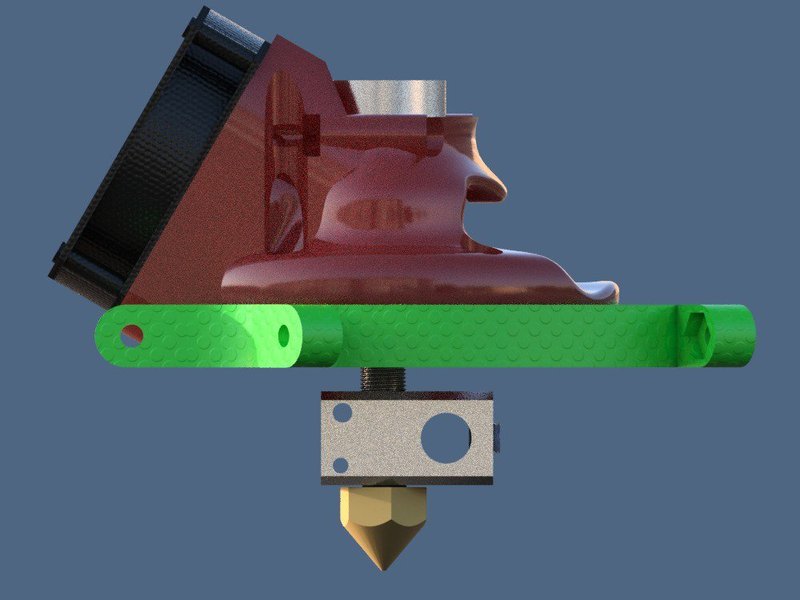 Delta dual extruder mount and platform