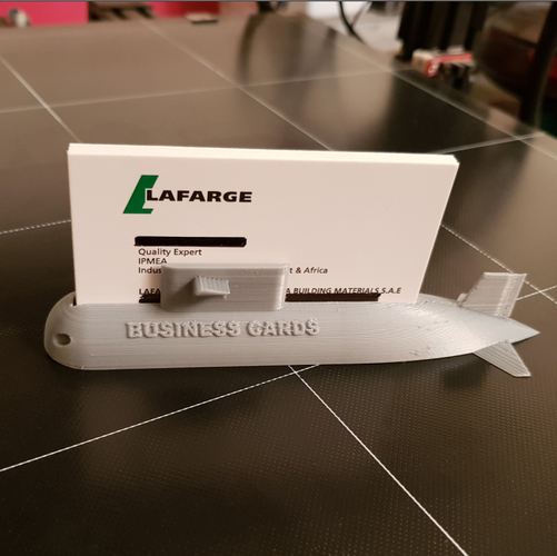 SUBMARINE BUSINESS CARD HOLDER