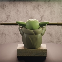 BABY YODA PORTA LAPICERO - Thumbnail 7