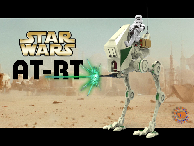 AT-RT - STAR WARS - 1:12 Scale - Ready for 6" figures 3D Print 331374