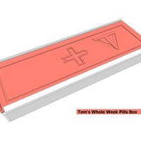 Small Tom's Whole Week Pills Box (V1) 3D Printing 33149