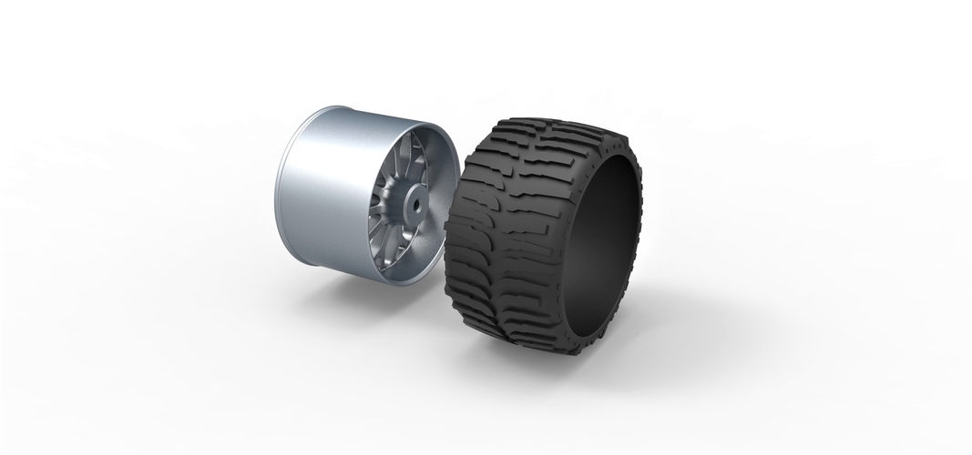 Offroad wheel for lifted trucks 2 3D Print 331940