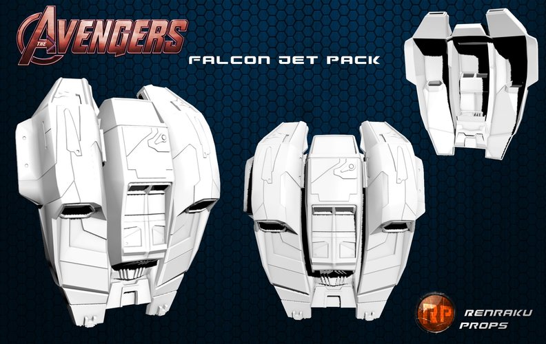 Avengers Falcon Jet Pack 3D Print 33213