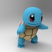 Small Squirtle-Pocket Monsters 3D Printing 33239