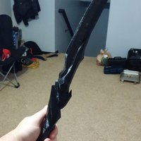Small Skyrim 24 inch Ebony Sword 3D Printing 33301