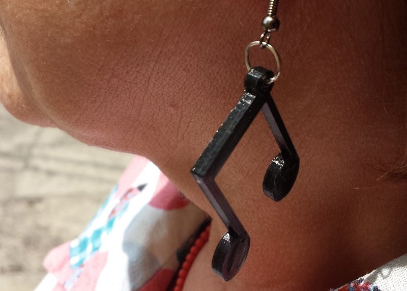 Musical note earrings