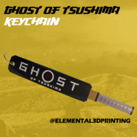 Small GHOST OF TSUSHIMA KEYCHAIN 3D Printing 335258