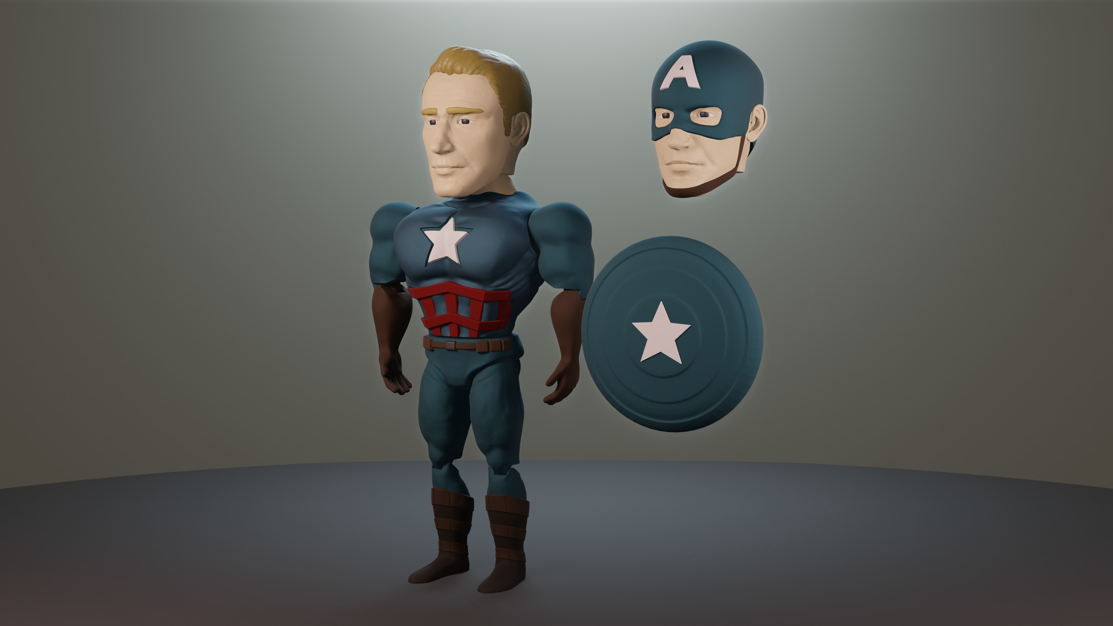 capitan america articulado