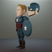 Capitán América Articulado - Thumbnail 2