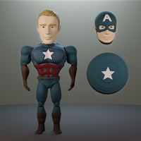 Capitán América Articulado - Thumbnail 7