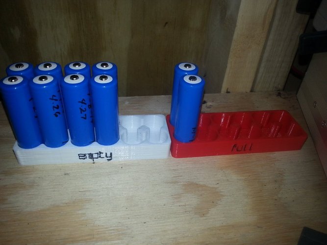 Full 12 Battery Tray 3D Print 33636
