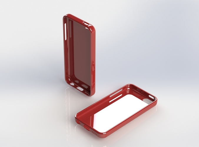 Basic Case (iPhone 5C) 3D Print 3384